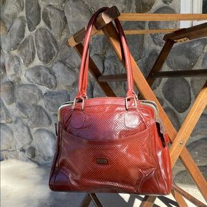 Vintage Cognac Brown Philippe Handbag